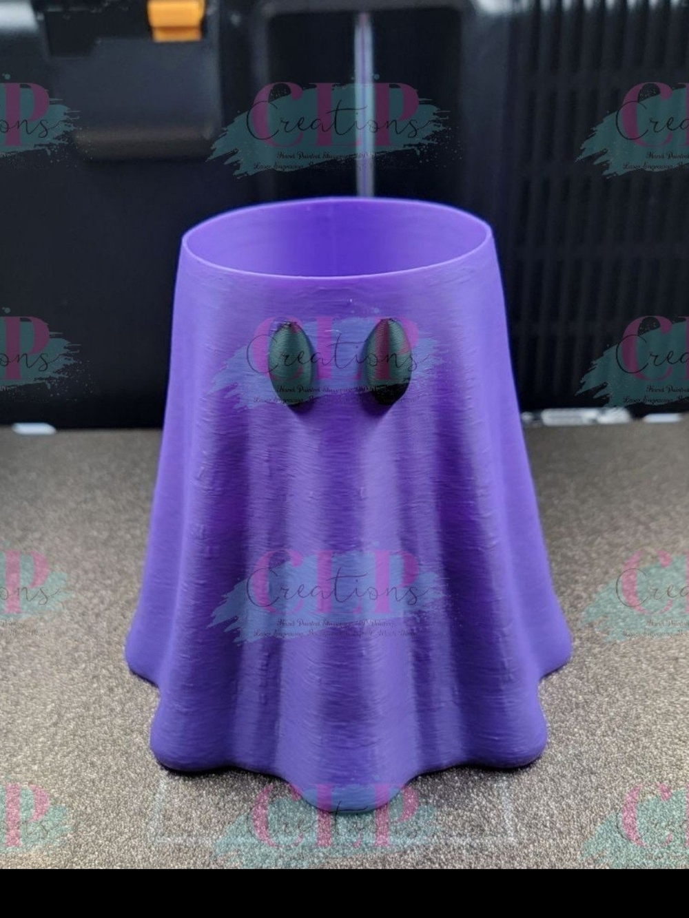 Halloween Lavender Purple Ghost 12oz Regular Can Holder - 3 D Printed